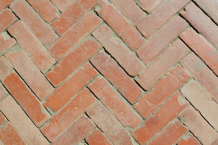 Brick pattern on a walkwayの写真素材