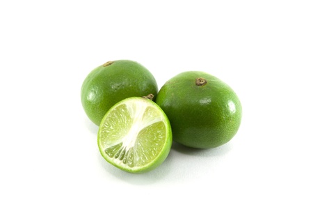 lemon slice on white backgroundの写真素材
