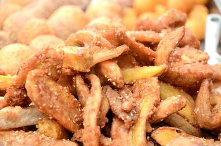 Fried bananasの写真素材