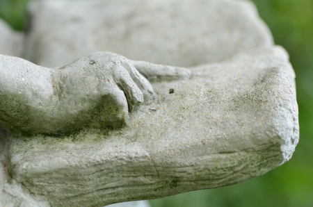 Imaginary part of the statue to reflect success in the future の写真素材