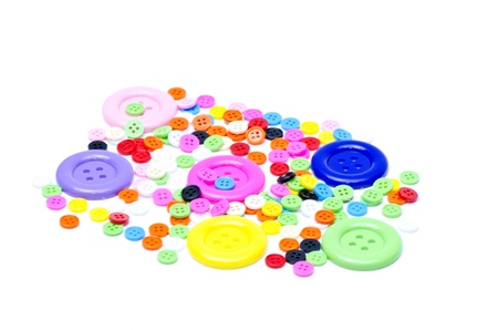 Buttons on a white background