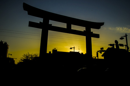 Gate shrine.の写真素材