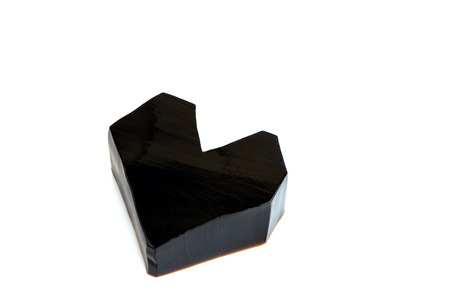 Grass Jelly Mesona chinensis, black heart.の写真素材