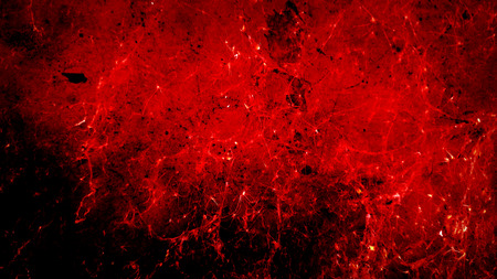 old red cobwebs on the wall looks like virus biohazard