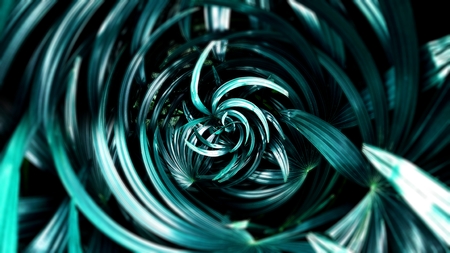 tropical leaf forest glow in the dark background. High contrast.の写真素材