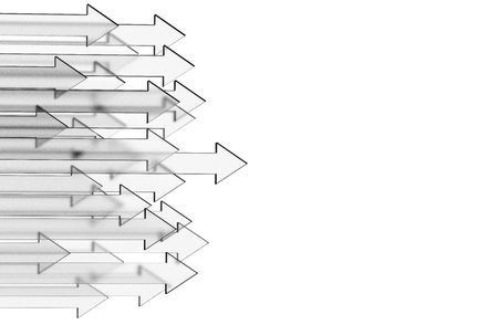 Glass arrow. Growing business background concept.3D rendering.の写真素材