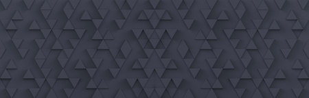 Gray triangle pattern backdrop background. 3D rendering.
