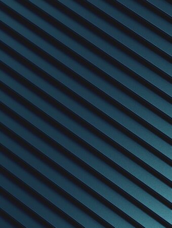 The abstract blue metal pattern background. 3D illustration.