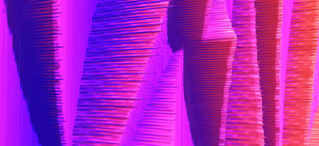 Modern laptops on blue background. 3D Illustration.の写真素材