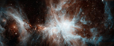 Colorful space background.の写真素材