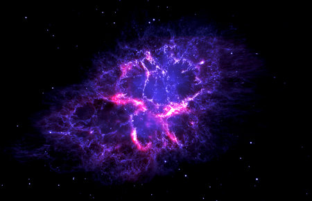 Colorful space background.の写真素材