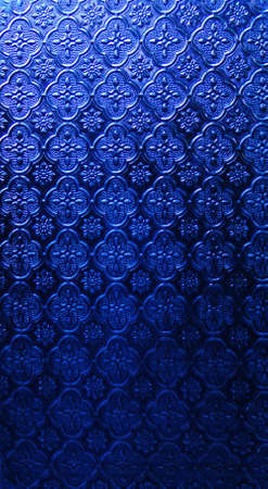 The Blue colorful glass pattern texture background.の写真素材