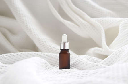 Serum bottle isolated on white background.の写真素材