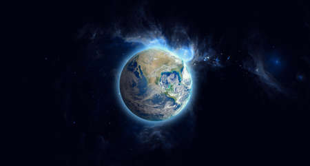 Planet Earth on space background. Elements of this image furnished