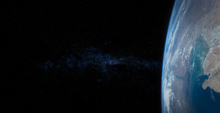 Planet Earth on space background. Elements of this image furnished by .