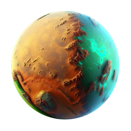 Imagery of imaginary planets for your cosmic image. Ai generated.の写真素材
