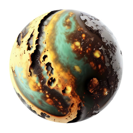 Imagery of imaginary planets for your cosmic image. Ai generated.の写真素材