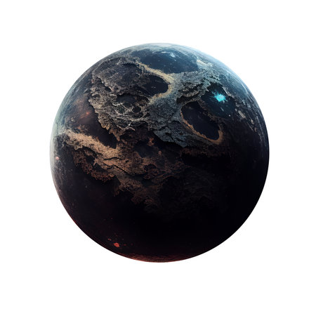 Imagery of imaginary planets for your cosmic image. Ai generated.の素材