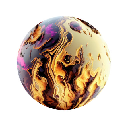 Imagery of imaginary planets for your cosmic image. Ai generated.の素材