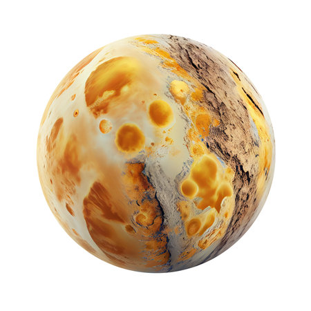 Imagery of imaginary planets for your cosmic image. 3d Illustrationの素材
