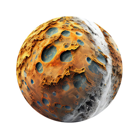 Imagery of imaginary planets for your cosmic image. Ai generated.の素材