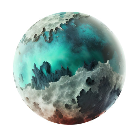 Imagery of imaginary planets for your cosmic image. Ai generated.の素材
