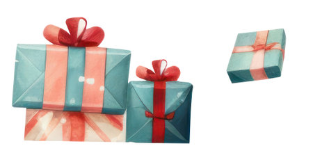 Christmas Element for decoration. Gifts. ai generated.の素材