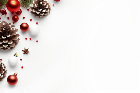 Christmas Element for decoration background. Ai generated.の素材