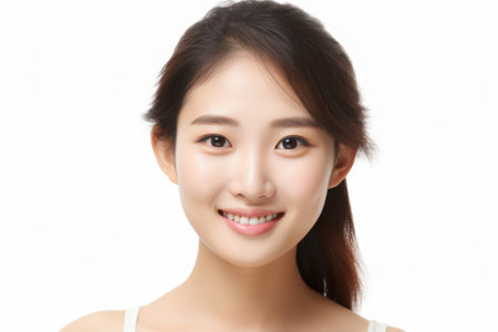 Portrait of a beautiful Asian woman. Ai generated.の素材