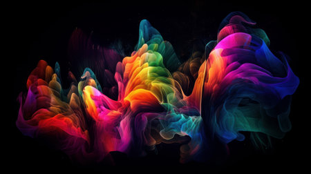 The abstract colorful line texture background. ai generatedの素材
