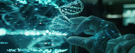 Genetic engineering lab creating superhumans ethical dilemmas and breakthroughs in human evolutionの素材