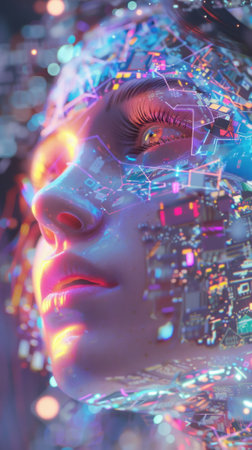 Dream of cybernetic gratitude animators gauze blending reality and fantasyの素材