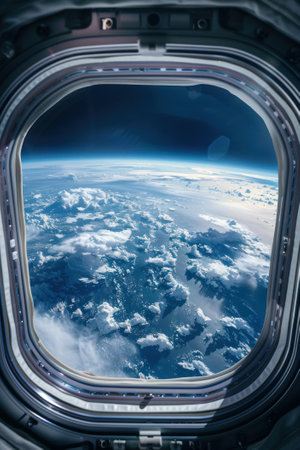 Zero gravity flirts with travelers, as space tourism offers a glimpse into the astronauts dream. cinematicの素材