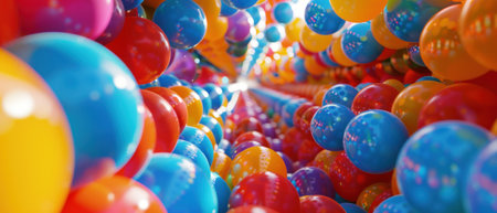 Capture the essence of movement and artistry from a birds eye view Picture the beauty of bouncing balls creating stunning kinetic art pieces, ready to captivate your audienceの素材