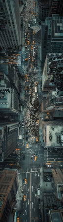 Capture the essence of dystopian literature through an aerial view convey desolation, oppression, and resilience in a single image Inspire intrigue and reflection for viewers, drawing them into the complex world of dystopiaの素材