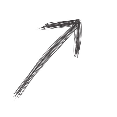 Hand drawing arrow symbol icon for decorate.の写真素材