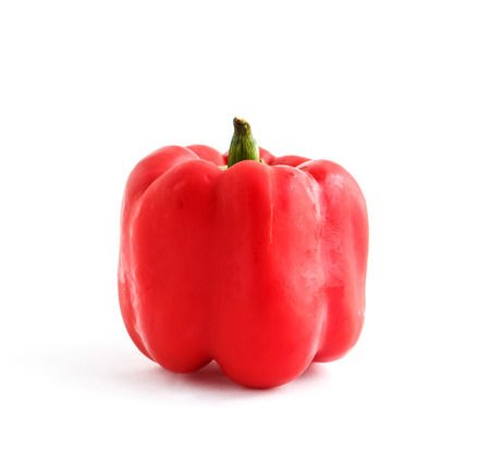 red pepper on whiteの写真素材