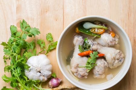 Tom Yum Gai,Northern Style Spicy Chicken Soup.の写真素材