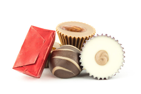 assorted gourmet chocolateの写真素材