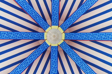 colorful of under roof chinese style.の写真素材