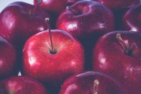 fresh oganic appleの写真素材