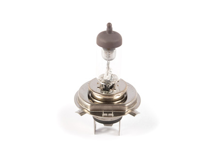bulb of car on white backgroundの写真素材