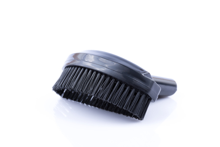 Brush vacuum cleaner on white backgroundの写真素材