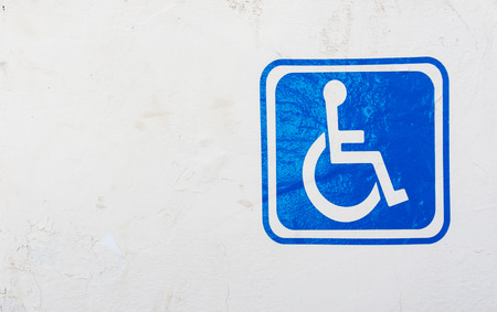 Sign of Parking for the disabledの写真素材