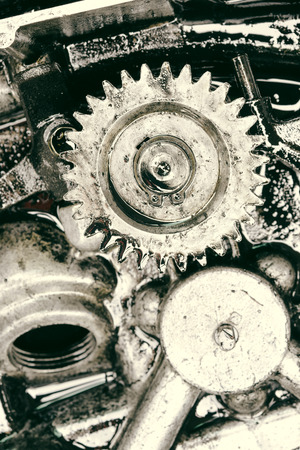 inside gear Of the engine