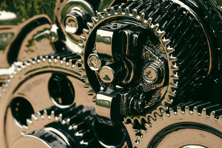 inside gear Of the engineの写真素材