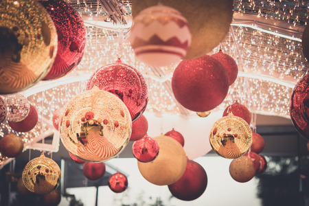 ball tunnel for Christmas day.の写真素材