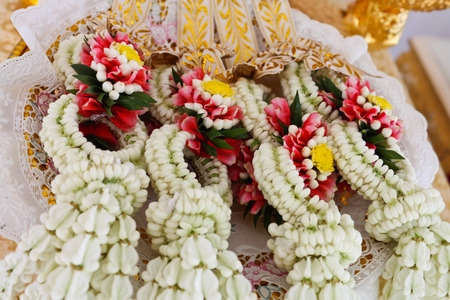 Thai Garland for thai wedding ceremonyの写真素材