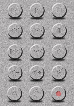Audio button on gray resolution texture