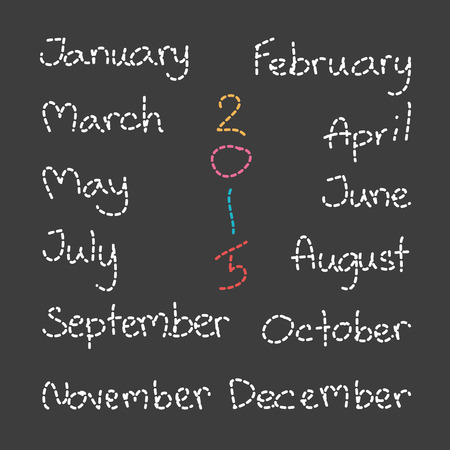Months of the Year Setのイラスト素材